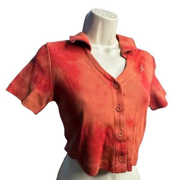 NWT Jordan Slim Fot Cropped Shirt Small - Picture 2 of 7